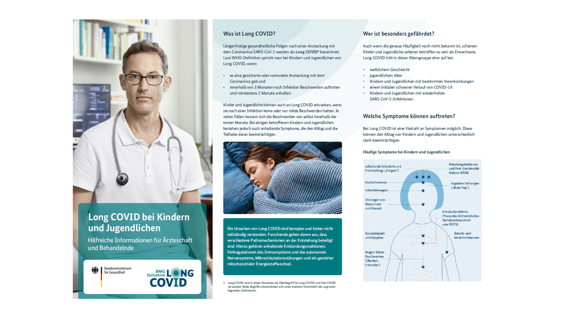 Grafik: Flyer Hilfreiche Informationen für Ärzteschaft und Behandelnde